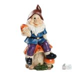 Gnome de jardin au style vintage, symbole de jardinage