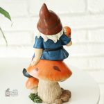 Figurine de jardin en céramique, ancien gnome coloré