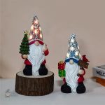Gnome de Noël extérieur décoratif pour jardin