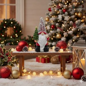 Personnage de Noël en résine pour décoration extérieure