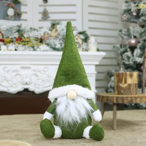 Gnome en peluche aux couleurs vives pour extérieur
