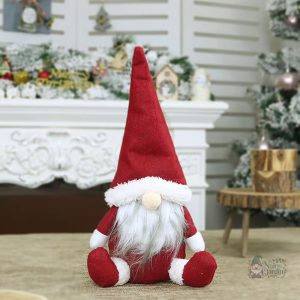Gnome de jardin en peluche, style amusant et accueillant