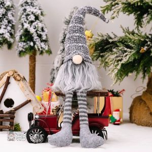 Gnome de jardin en style nordique, décoration extérieure