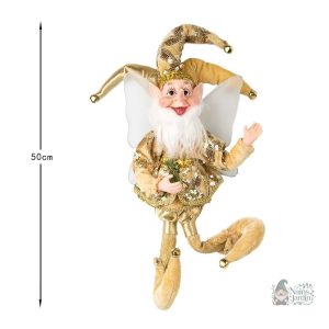 Figurine de jardin : lutin espiègle coloré
