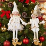 Lutin de jardin blanc, accessoire amusant pour l'extérieur