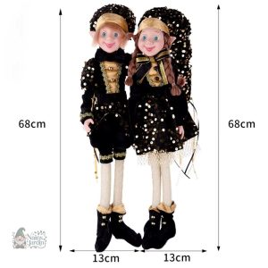 Lutin de jardin noir au style farceur et amusant