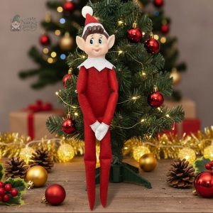 Lutin farceur peluche pour décoration de jardin