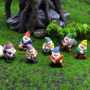 Mini nain de jardin coloré pour décoration extérieure