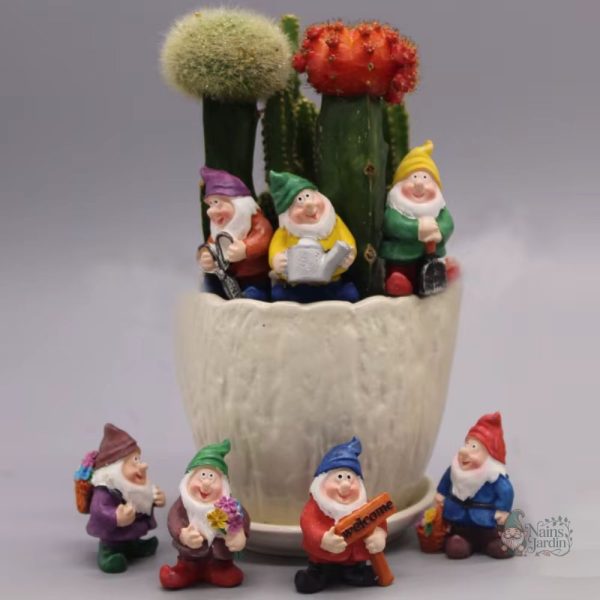 Gnome de jardin en résine, idéal pour embellir votre jardin