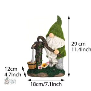 Nain de jardin contemporain de 30 cm avec design amusant