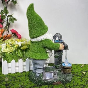 Figurine de jardin 30 cm, style moderne et attrayant
