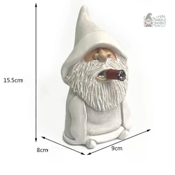 Figurine de nain de jardin en réduction, idéale pour la peinture