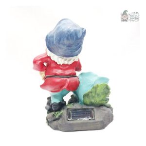 Figurine de jardin avec éclairage intégré