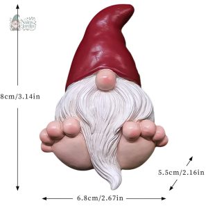 Figurine de nain enfantin pour embellir le jardin