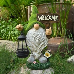 Nain de jardin en bois moderne décoratif
