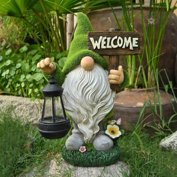 Nain de jardin en bois moderne décoratif