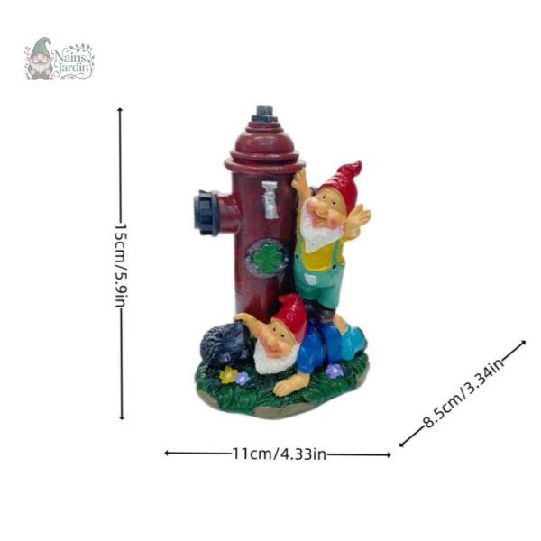 Figurine décorative de jardin style moderne, borne incendie