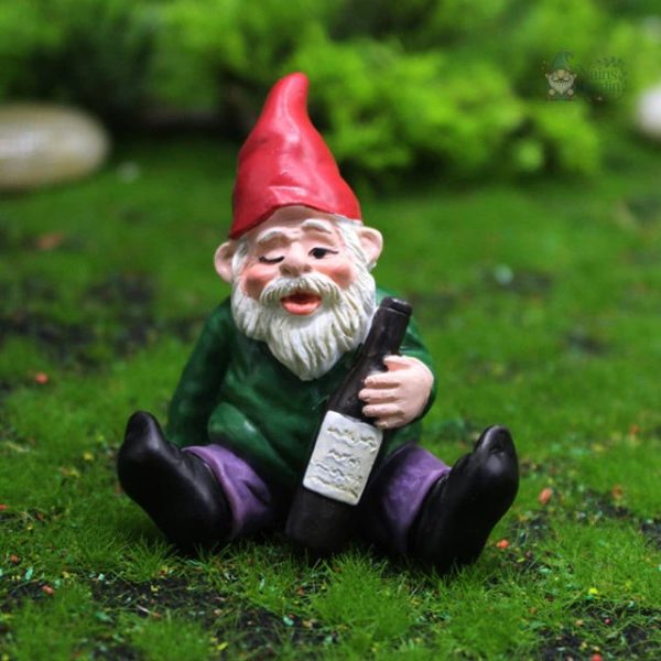 Nain de jardin humoristique, accessoire décoratif extérieur unique