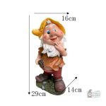 Figurine de jardin bûcheron colorée et amusante