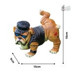 Figurine de jardin décorative, chien nain coloré