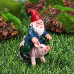 Nain de jardin cochon moderne décoratif