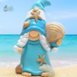 Nain de jardin humoristique avec design coquillage