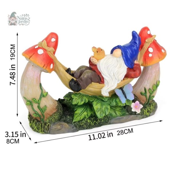 Figure de nain de jardin relaxant pour le jardin