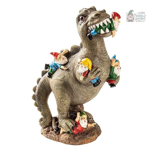 Figurine de jardin dinosaure, ajout amusant au paysage extérieur