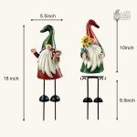 Accessoire de jardin : nain en métal élégant