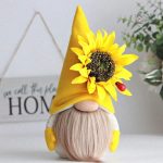 Gnome de jardin en textile, design amusant et original