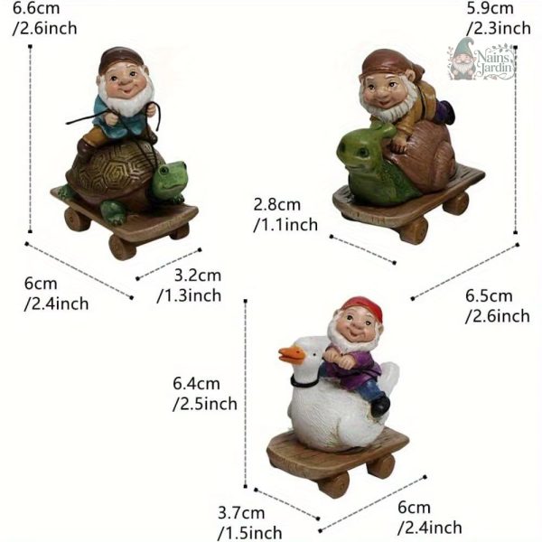 Nain de jardin décoratif dans une pose amusante et charmante