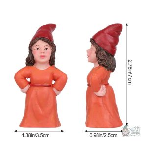 Nain de jardin féminin, objet de décoration extérieure