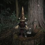 Figurine gnome de jardin colorée et décorative