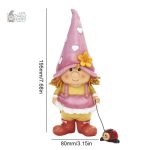 Nain de jardin fille, style contemporain, embellissement de jardin