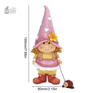 Nain de jardin fille, style contemporain, embellissement de jardin