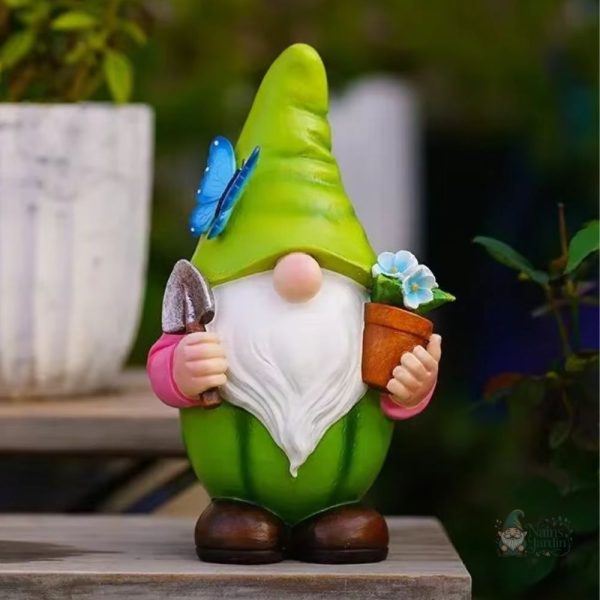 Figurine de jardin végétale avec motifs de fruits