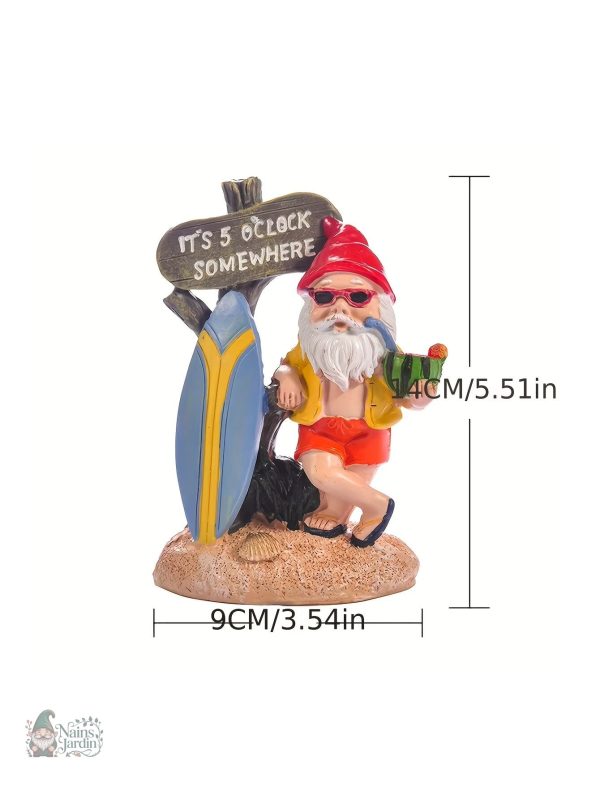 Nain de jardin fun, accessoire ludique pour le jardin