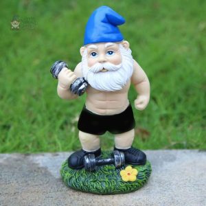 Nain de jardin moderne de couleur verte