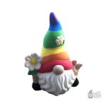 Figurine de jardin colorée représentant un nain gay amusant