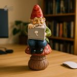 Nain de jardin geek moderne avec un design original