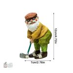 Nain de jardin au style contemporain, passionné de golf