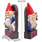 Statue de nain grincheux, élément de décor amusant pour l'extérieur