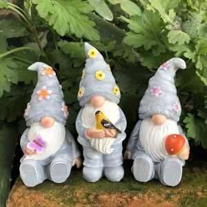 Statue de jardin contemporaine en couleur gris