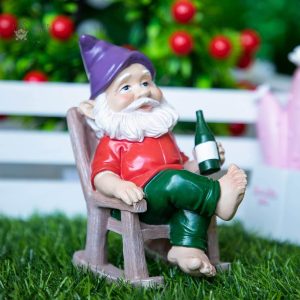Nain de jardin ivre en réduction, décor original pour le jardin