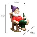 Statue de jardin humoristique, nain ivre pour embellir votre espace extérieur