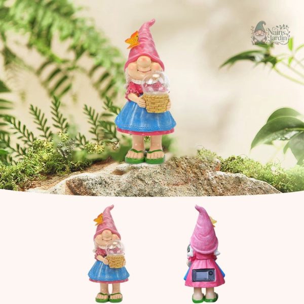 Figurine de jardin lumineuse contemporaine