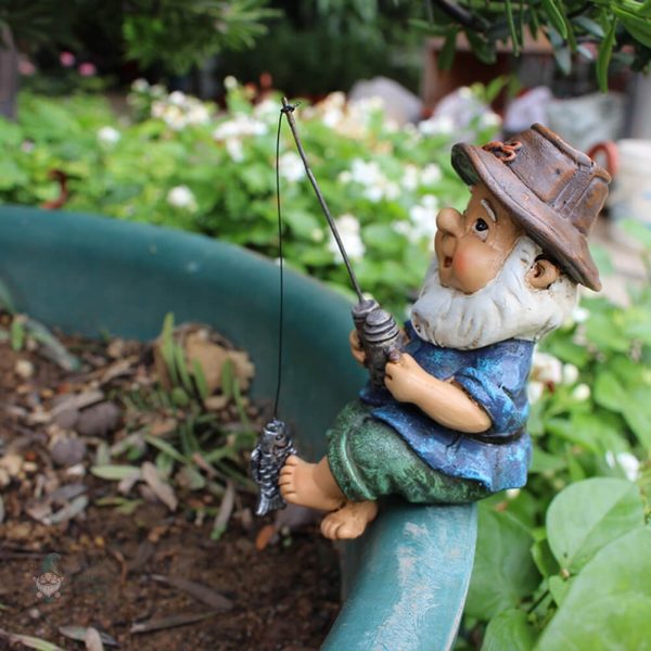 Nain de jardin thème marin, accessoire de jardin