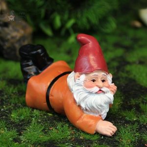 Nain de jardin miniature en couleur vive