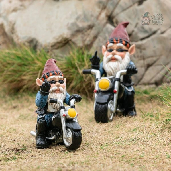 nain-de-jardin-motard-doigt-dhonneur-1 Nain de jardin motard avec geste provocateur