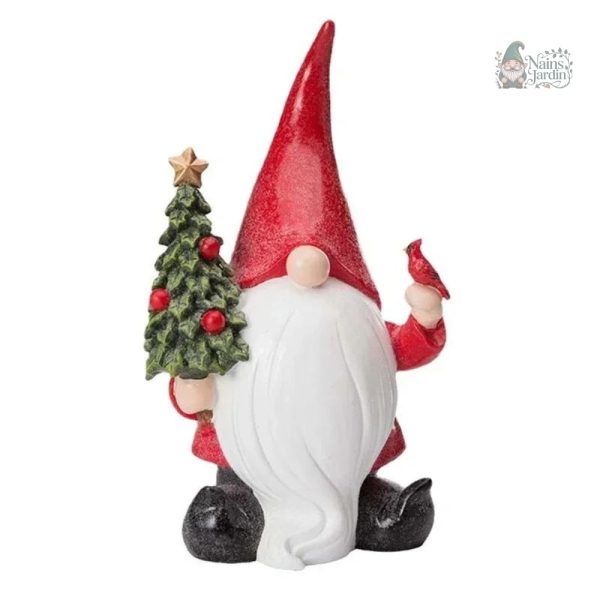 Nain de jardin festif : Noël avec un geste insolent